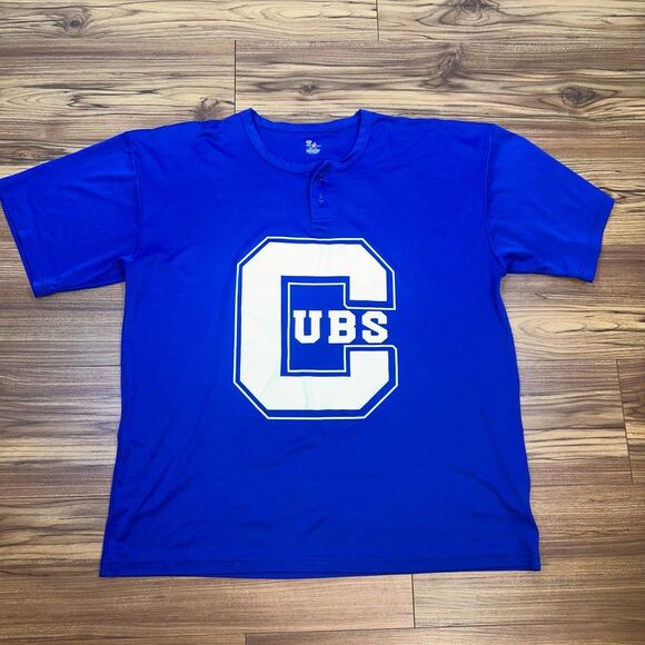 Alleson Athletic Other - Chicago Cubs Alleson Athletic Henley Baseball Jersey Shirt Mens XL Blue #15
